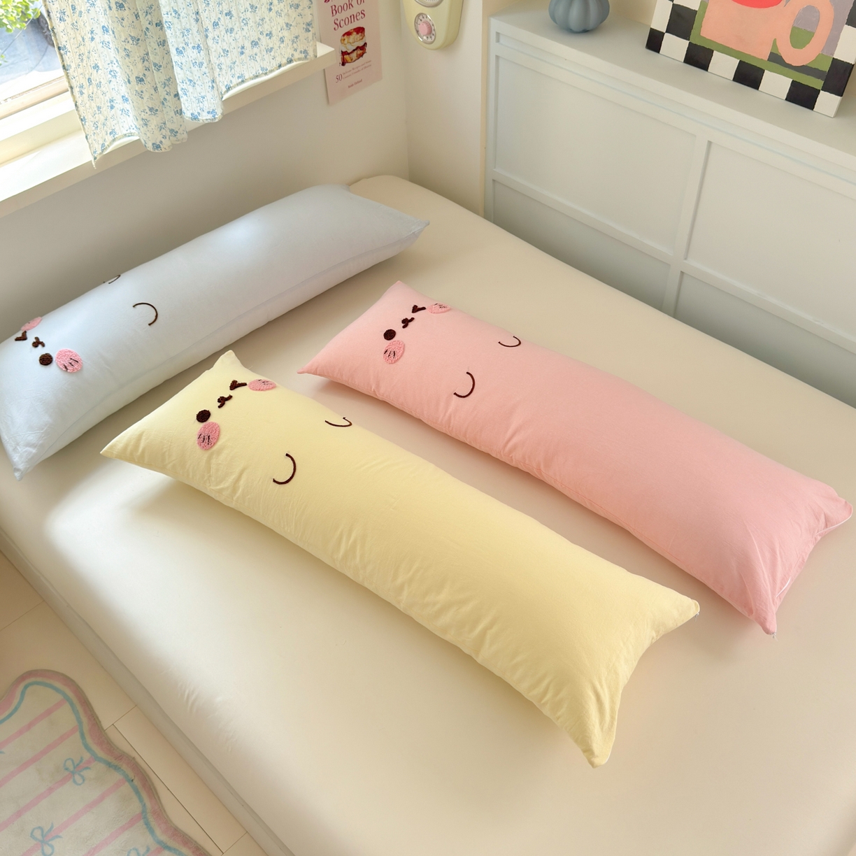 91家纺网 家纺一手货源 找家纺 （总）丽涵家纺 2025新款可爱抱抱喵抱枕侧睡抱枕夹腿靠枕