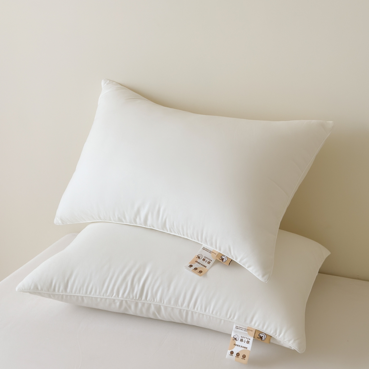 91家纺网 家纺一手货源 找家纺 （总）丽涵家纺 2025新款超柔静音磨绒绵柔单人枕头枕芯