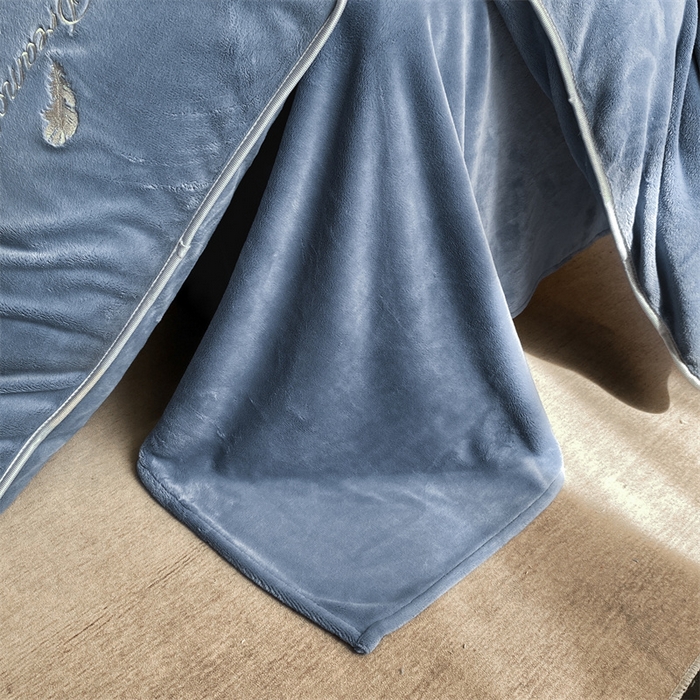 91家纺网 家纺一手货源 找家纺 （总）梦幻之城 2025新款牛奶绒刺绣款四件套-寐羽A款