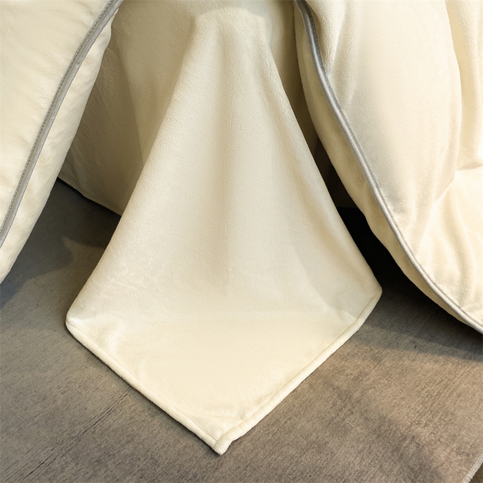 91家纺网 家纺一手货源 找家纺 梦幻之城 2025新款牛奶绒刺绣款四件套-寐羽A款 寐羽-奶芋色