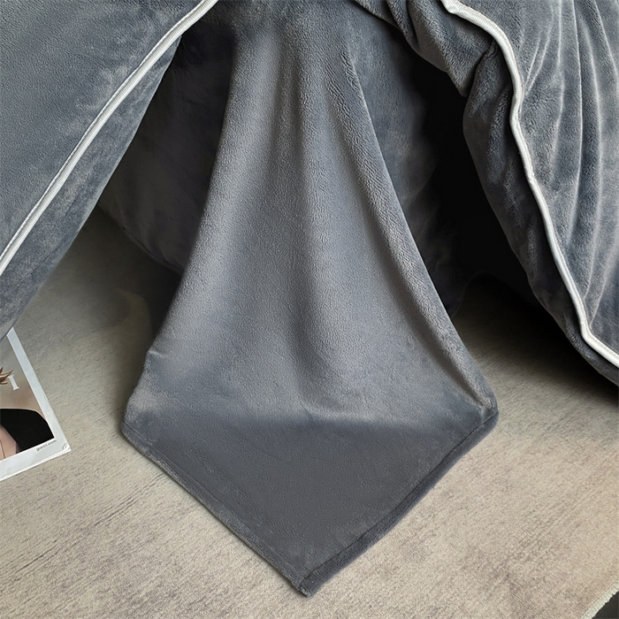 91家纺网 家纺一手货源 找家纺 梦幻之城 2025新款牛奶绒刺绣款四件套-寐羽A款 寐羽-绅士灰