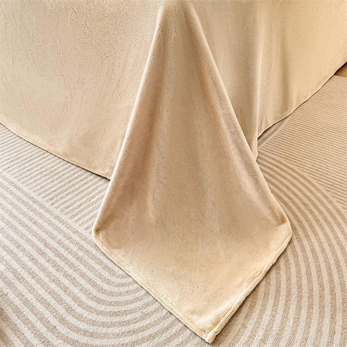 91家纺网 家纺一手货源 找家纺 梦幻之城 2025新款牛奶绒刺绣款四件套-寐羽C款 寐羽-香槟色