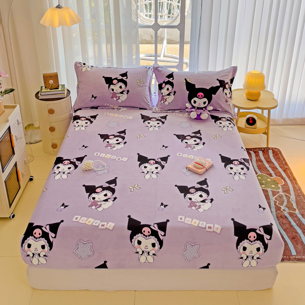 91家纺网 家纺一手货源 找家纺 （总）名兮-2025经典奥特曼-三丽鸥高克重印花牛奶绒床笠