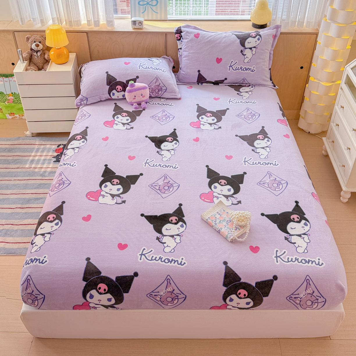 91家纺网 家纺一手货源 找家纺 （总）名兮-2025经典奥特曼-三丽鸥高克重印花牛奶绒床笠