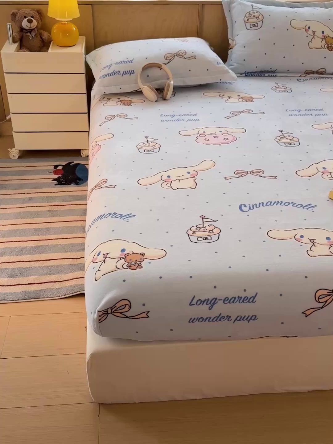 91家纺网 家纺一手货源 找家纺 （总）名兮-2025经典奥特曼-三丽鸥高克重印花牛奶绒床笠