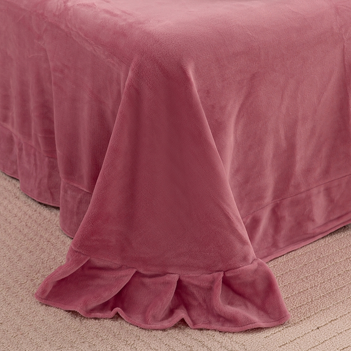 91家纺网 家纺一手货源 找家纺 绒博士 2025新款220g高克重博士绒秋冬保暖四件套--倾城之恋 倾城之恋-豆沙