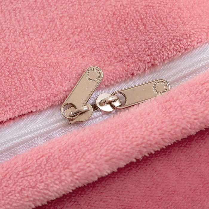 91家纺网 家纺一手货源 找家纺 绒博士 2025新款220g高克重博士绒秋冬保暖四件套--倾城之恋 倾城之恋   粉色