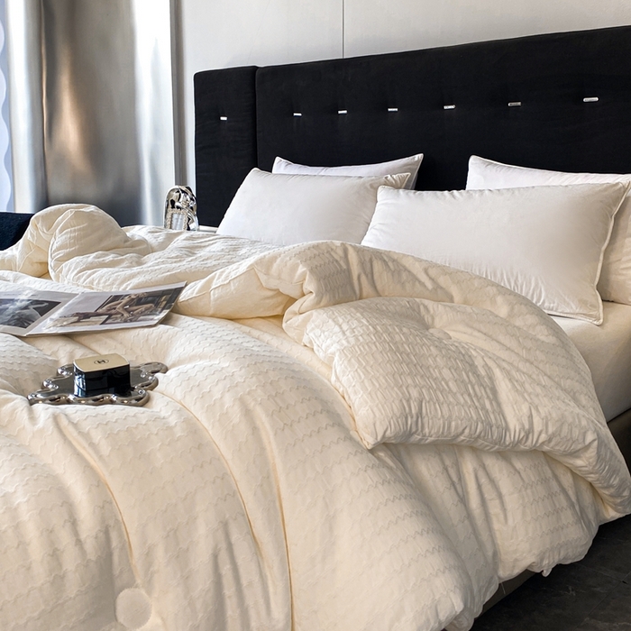 91家纺网 家纺一手货源 找家纺 （总）一加一 2025新款A类全棉原棉提花大豆被被子被芯