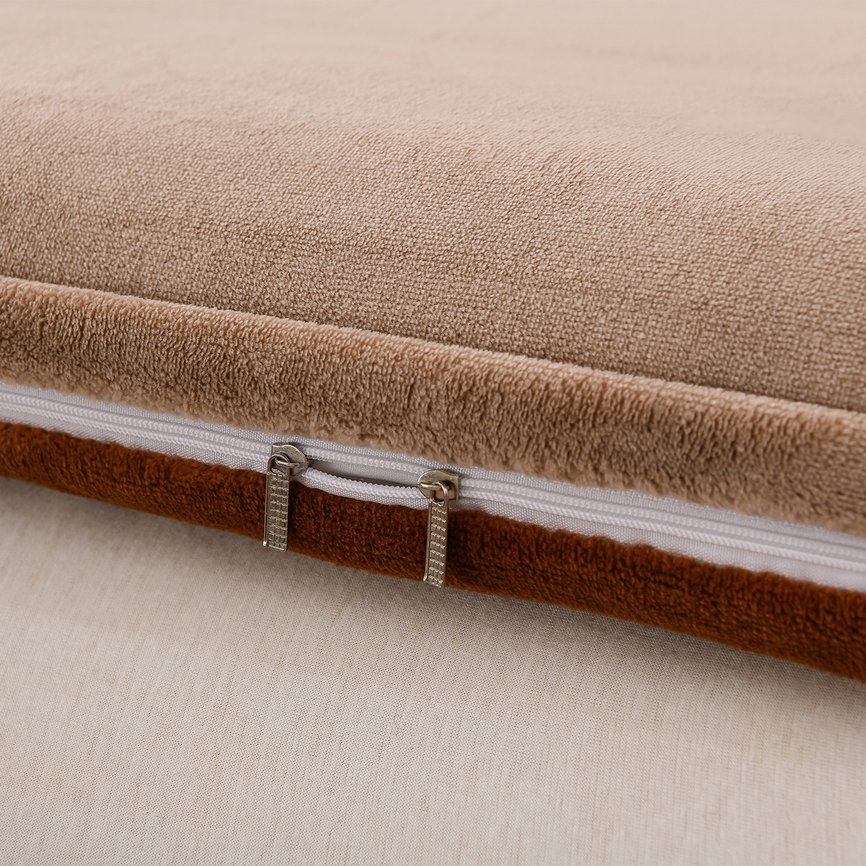 91家纺网 家纺一手货源 找家纺 锦逸家居 2025新款可拆卸牛奶绒羽丝棉冬被被子被芯 可拆洗-焦糖奶茶