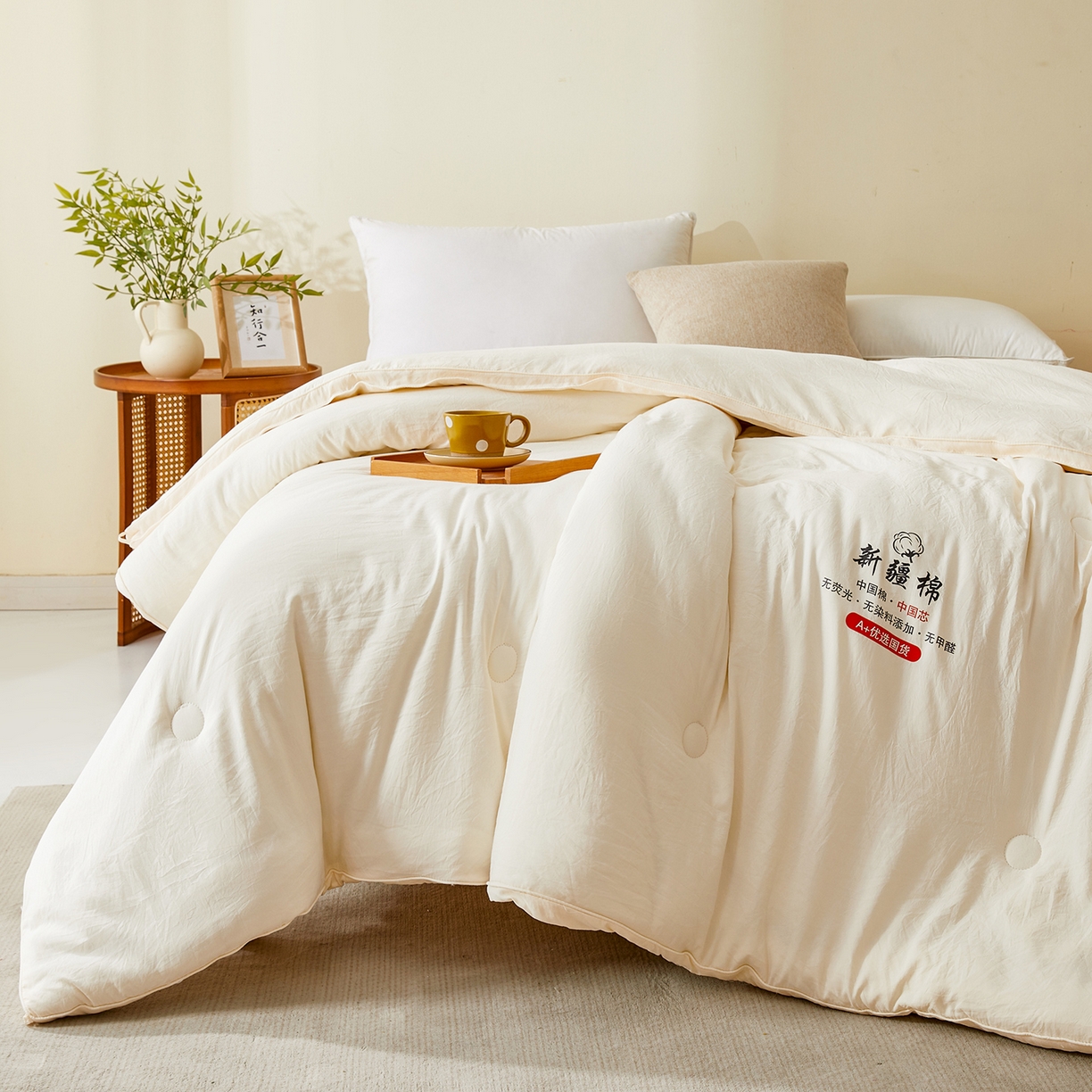 91家纺网 家纺一手货源 找家纺 （总）逸居家纺 2025新款A类立体新疆棉花被子被芯