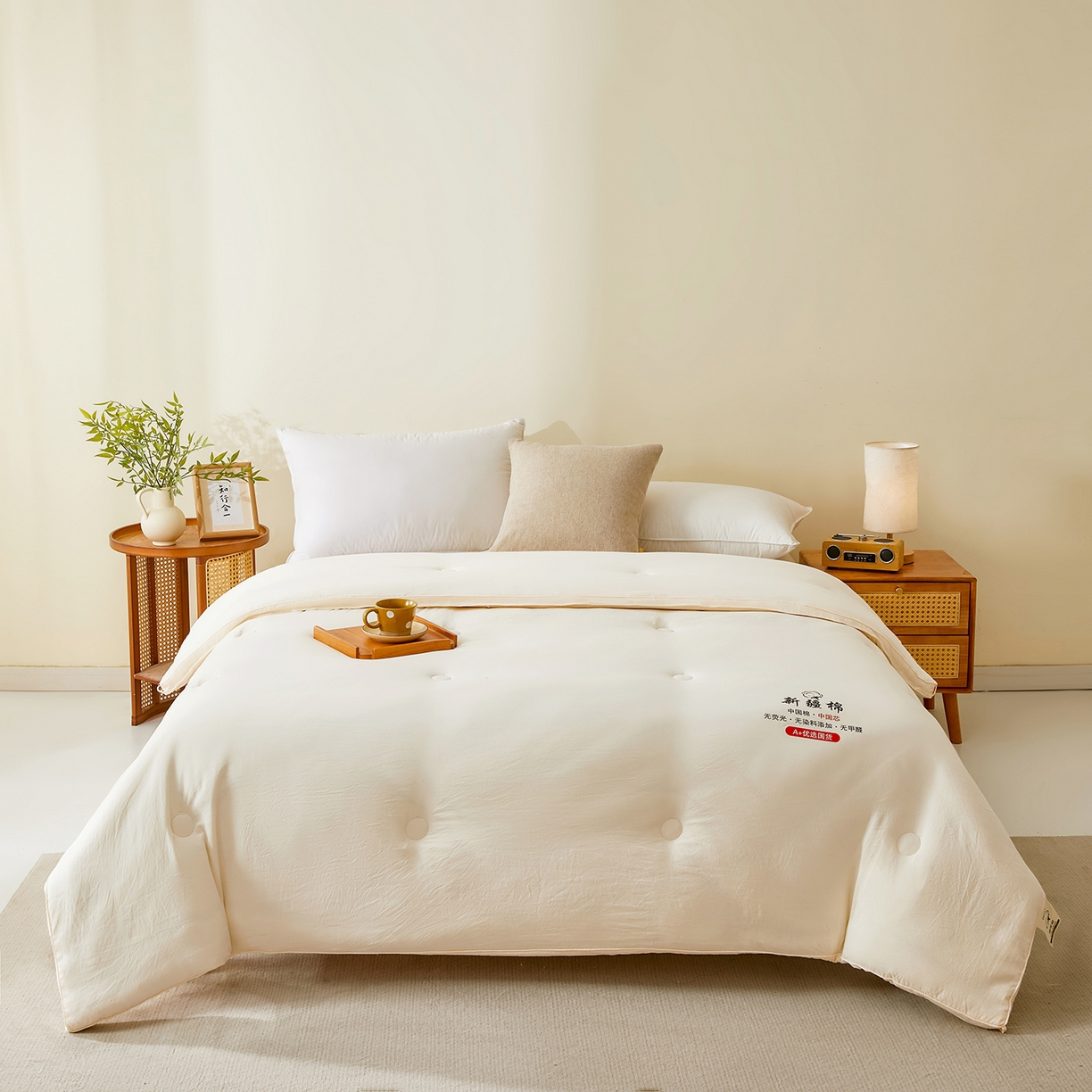 91家纺网 家纺一手货源 找家纺 （总）逸居家纺 2025新款A类立体新疆棉花被子被芯