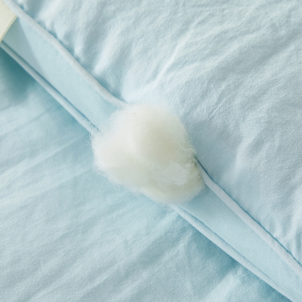 91家纺网 家纺一手货源 找家纺 逸居家纺 2025新款A类立体新疆棉花被子被芯 立体棉花被 纯净蓝