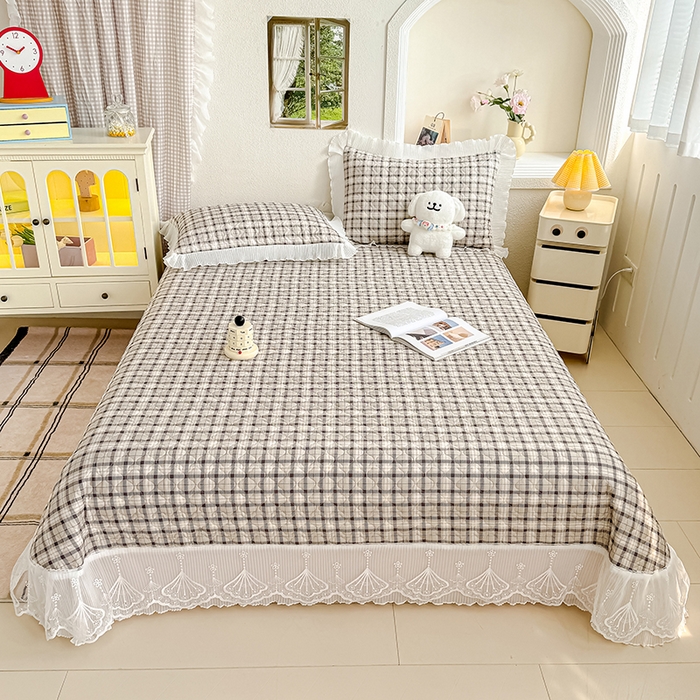 91家纺网 家纺一手货源 找家纺 （总）冬然 2025新款全棉床盖纯棉床盖夹棉床单全棉床单纯棉床单