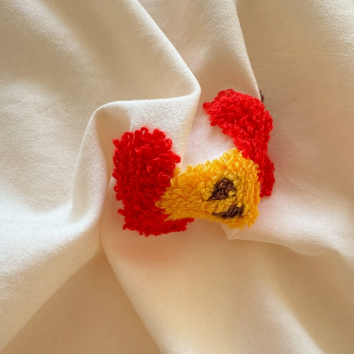 91家纺网 家纺一手货源 找家纺 沃朴家居 2025新款萌趣水洗棉毛巾绣四件套 腊肠音乐狗