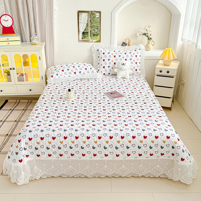 91家纺网 家纺一手货源 找家纺 （总）冬然 2025新款全棉床盖纯棉床盖夹棉床单全棉床单纯棉床单