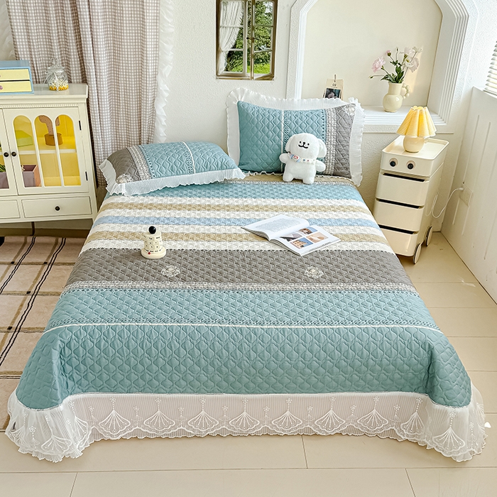 91家纺网 家纺一手货源 找家纺 （总）冬然 2025新款全棉床盖纯棉床盖夹棉床单全棉床单纯棉床单