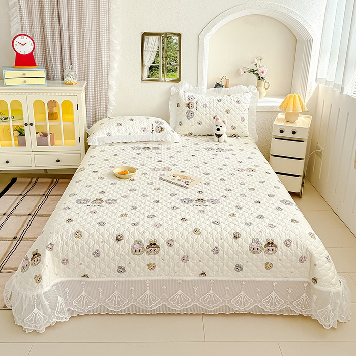 91家纺网 家纺一手货源 找家纺 （总）冬然 2025新款全棉床盖纯棉床盖夹棉床单全棉床单纯棉床单