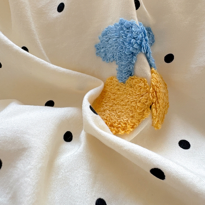 91家纺网 家纺一手货源 找家纺 沃朴家居 2025新款萌趣水洗棉毛巾绣四件套 趴睡猫咪