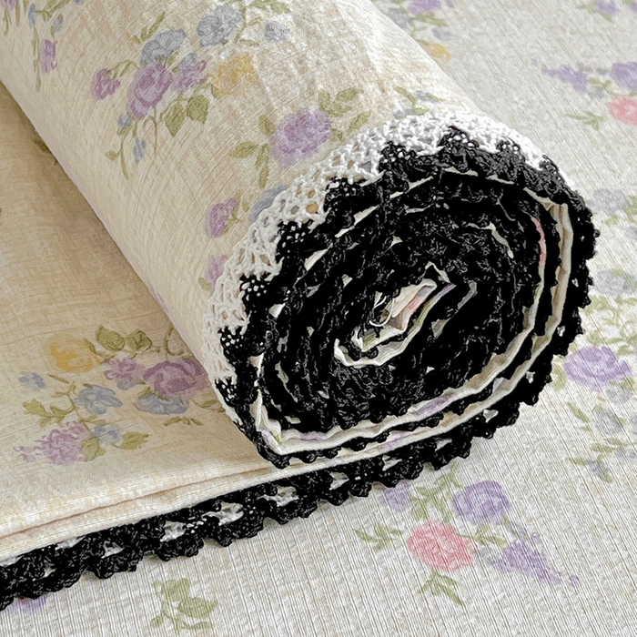 91家纺网 家纺一手货源 找家纺 鑫利来家纺 2025新款云感皱皱纱枕套镂空花边单品枕套 紫魅