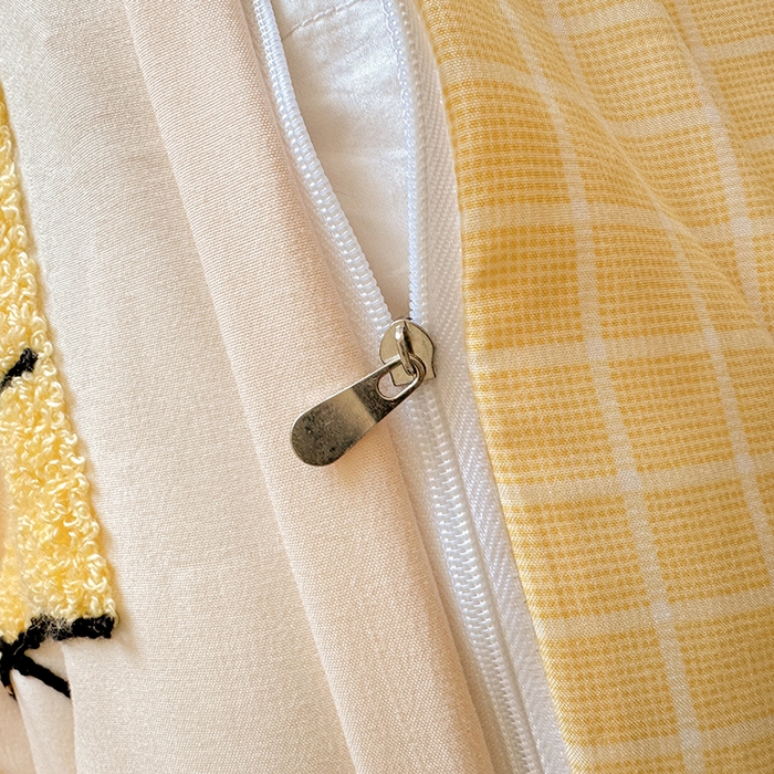 91家纺网 家纺一手货源 找家纺 沃朴家居 2025新款萌趣水洗棉毛巾绣四件套 小熊同学