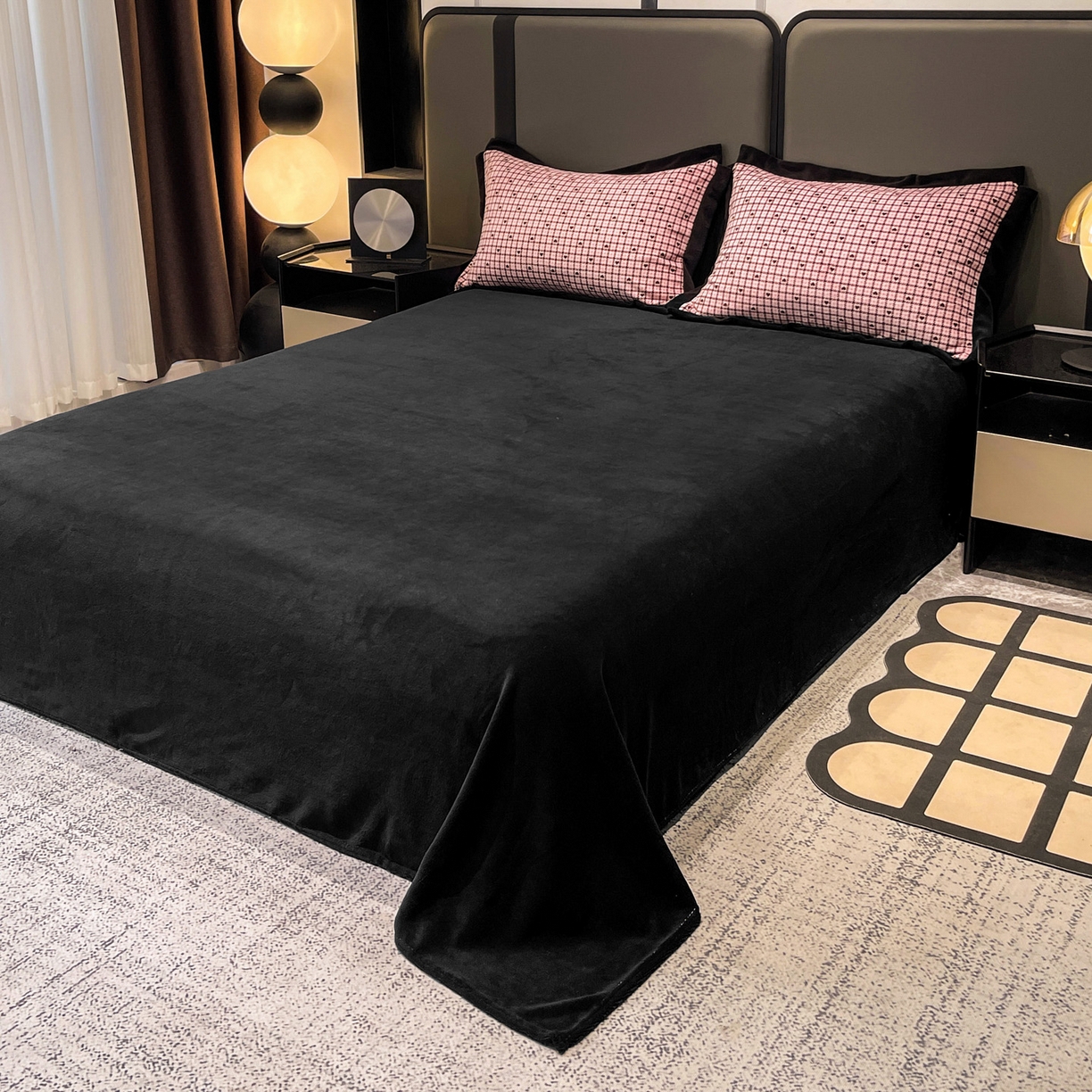 91家纺网 家纺一手货源 找家纺 （总）美洲琳 2025新款高克重牛奶绒印花四件套