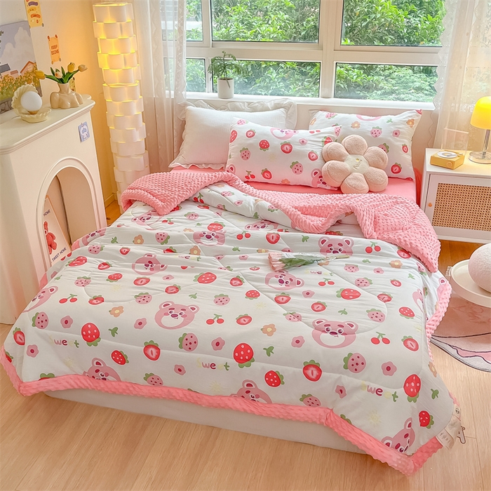 91家纺网 家纺一手货源 找家纺 （总）云家 2025新款豆豆绒被子被芯夏凉被空调被四季被