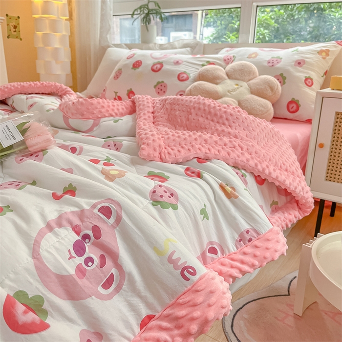 91家纺网 家纺一手货源 找家纺 （总）云家 2025新款豆豆绒被子被芯夏凉被空调被四季被