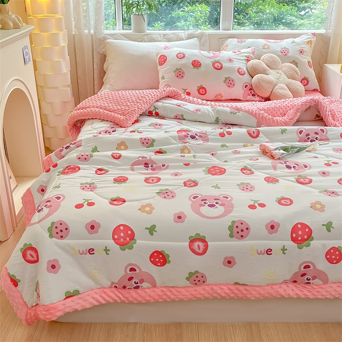 91家纺网 家纺一手货源 找家纺 （总）云家 2025新款豆豆绒被子被芯夏凉被空调被四季被