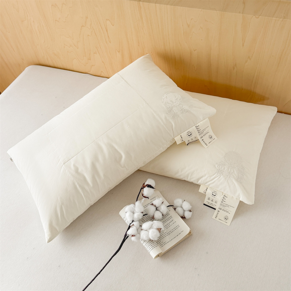 91家纺网 家纺一手货源 找家纺 （总）麦肯锡 2025新款A类软眠棉花枕 枕头枕芯