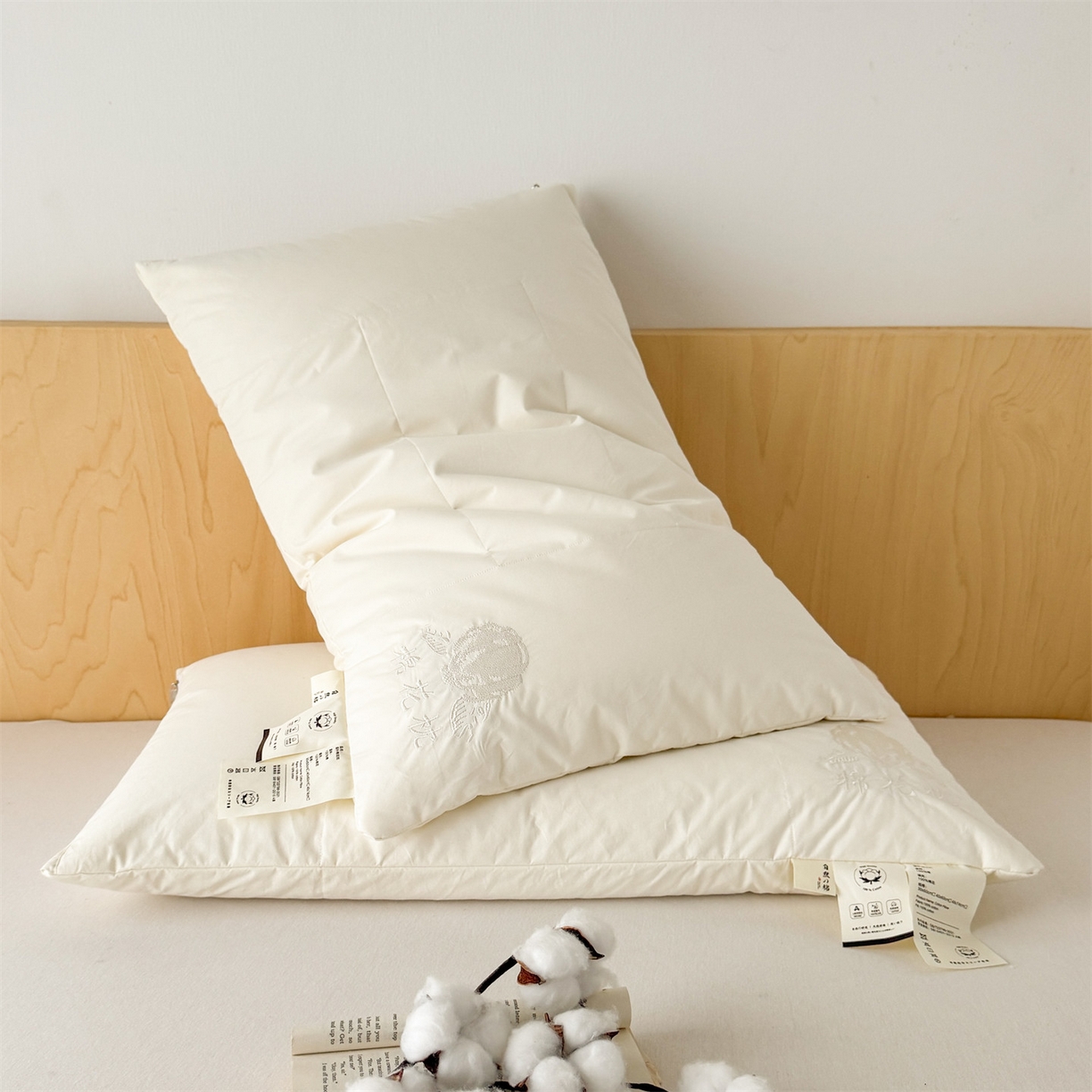 91家纺网 家纺一手货源 找家纺 （总）麦肯锡 2025新款A类软眠棉花枕 枕头枕芯