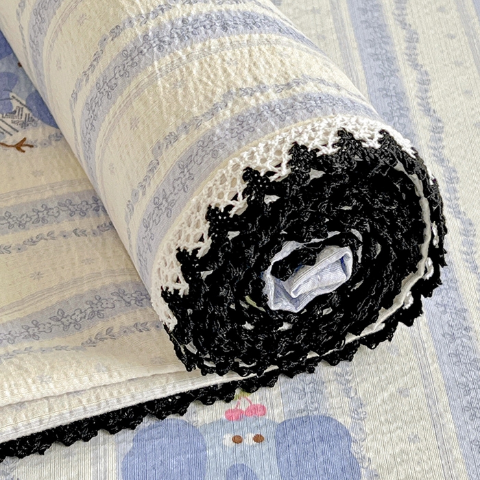 91家纺网 家纺一手货源 找家纺 逸林家纺《原希尔顿逸林》 2025新款皱皱纱枕套镂空花边单品枕套 墩撴小象