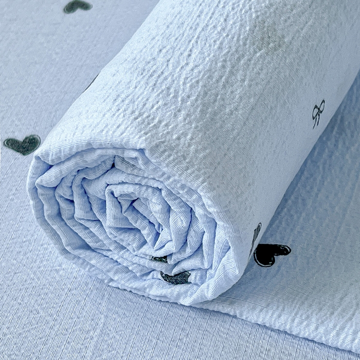 91家纺网 家纺一手货源 找家纺 逸林家纺《原希尔顿逸林》 2025新款皱皱纱枕套镂空花边单品枕套 怦然心动