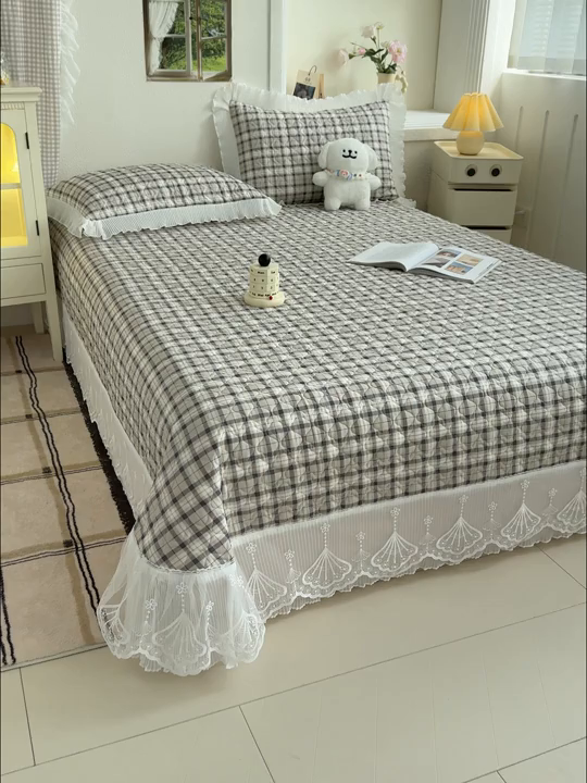 91家纺网 家纺一手货源 找家纺 冬然 2024新款全棉床盖纯棉床盖夹棉床单全棉床单纯棉床单 别具一格