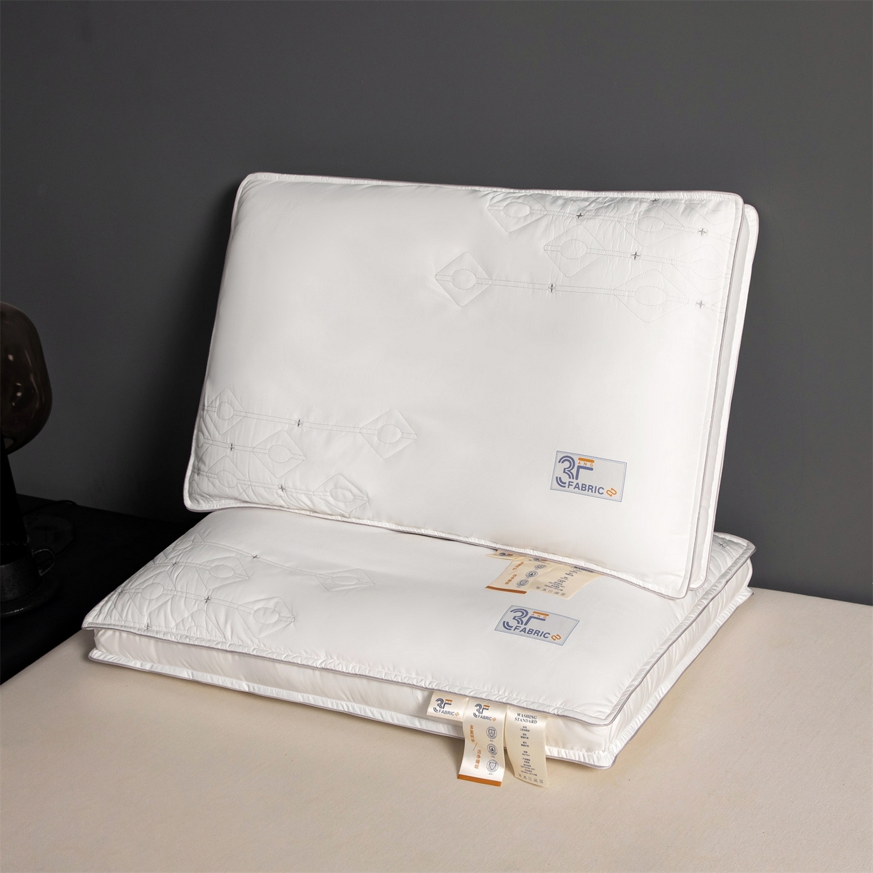 91家纺网 家纺一手货源 找家纺 麦肯锡 2025新款3F净眠枕 枕头枕芯 白色