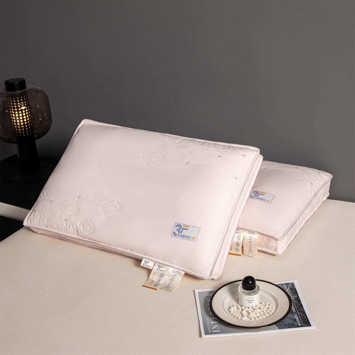 91家纺网 家纺一手货源 找家纺 麦肯锡 2025新款3F净眠枕 枕头枕芯 粉色