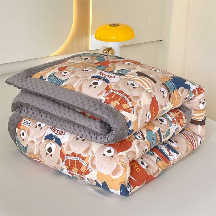 91家纺网 家纺一手货源 找家纺 云家 2025新款豆豆绒被子被芯夏凉被空调被四季被 爱德华