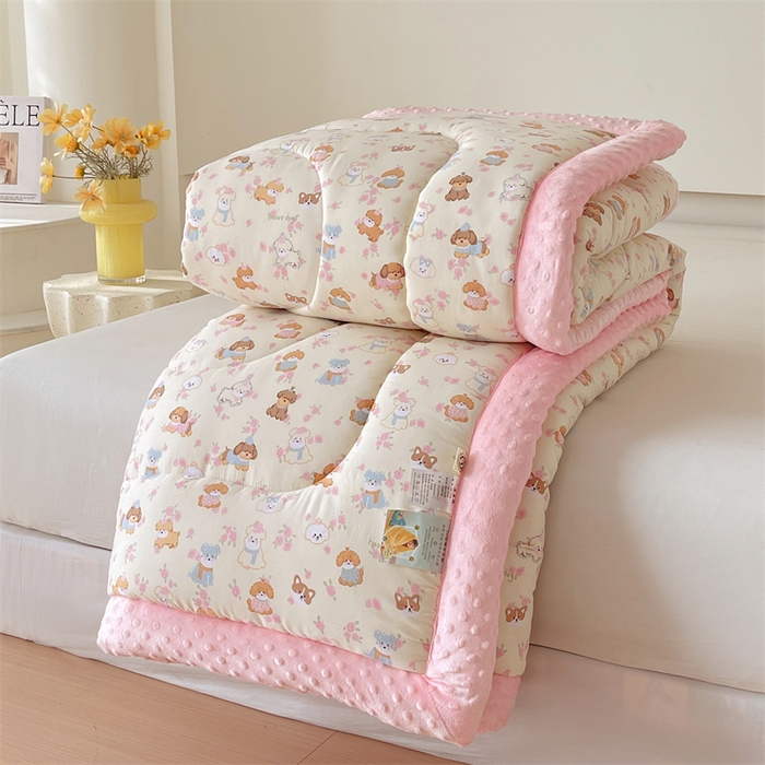 91家纺网 家纺一手货源 找家纺 云家 2025新款豆豆绒被子被芯夏凉被空调被四季被 西高地