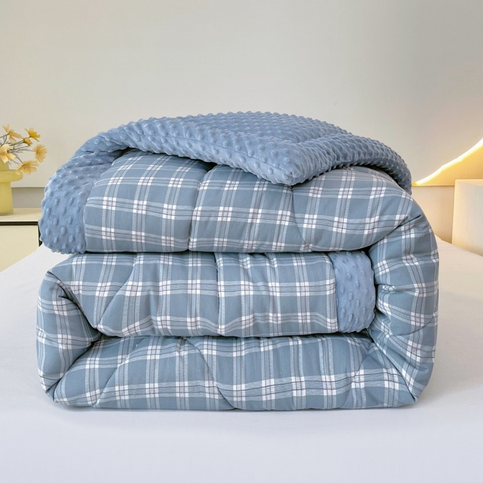 91家纺网 家纺一手货源 找家纺 云家 2025新款豆豆绒被子被芯夏凉被空调被四季被 格调