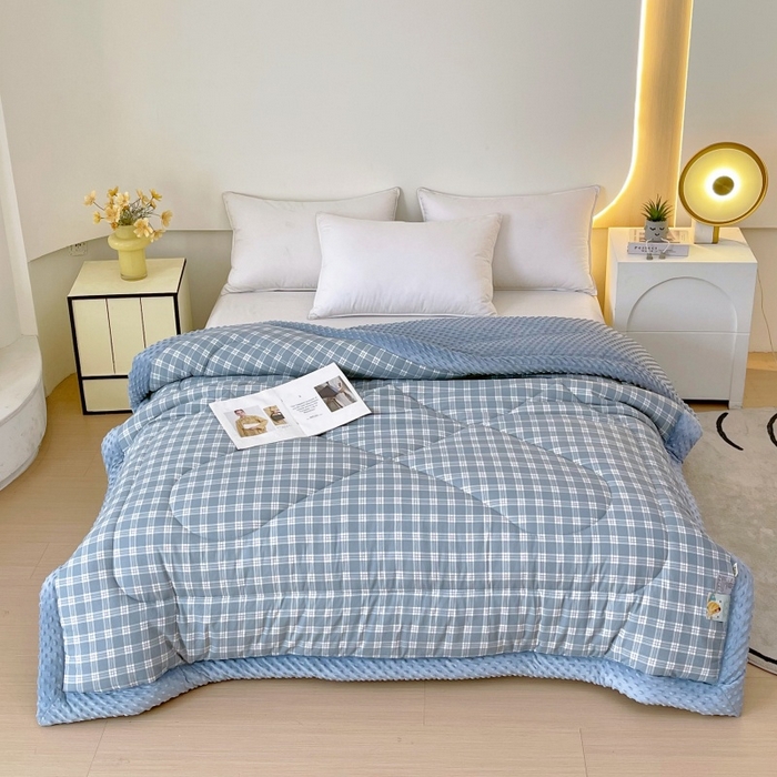 91家纺网 家纺一手货源 找家纺 云家 2025新款豆豆绒被子被芯夏凉被空调被四季被 格调