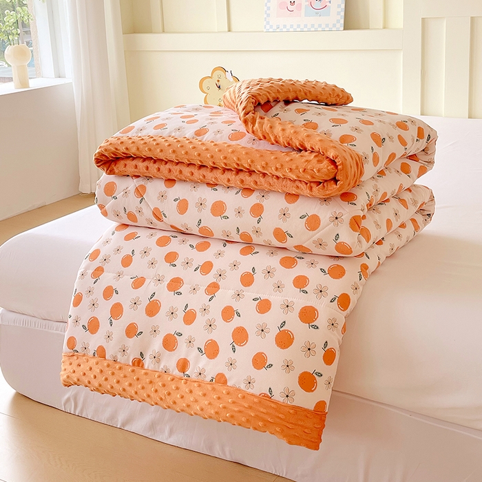 91家纺网 家纺一手货源 找家纺 云家 2025新款豆豆绒被子被芯夏凉被空调被四季被 大吉大利