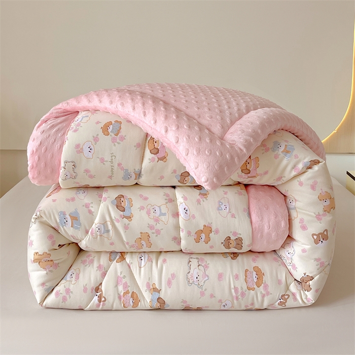 91家纺网 家纺一手货源 找家纺 云家 2025新款豆豆绒被子被芯夏凉被空调被四季被 西高地