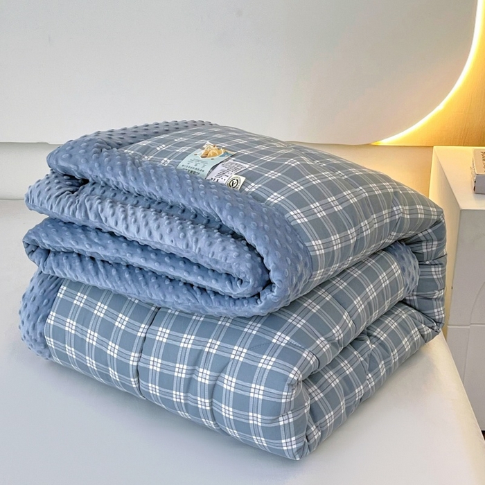 91家纺网 家纺一手货源 找家纺 云家 2025新款豆豆绒被子被芯夏凉被空调被四季被 格调