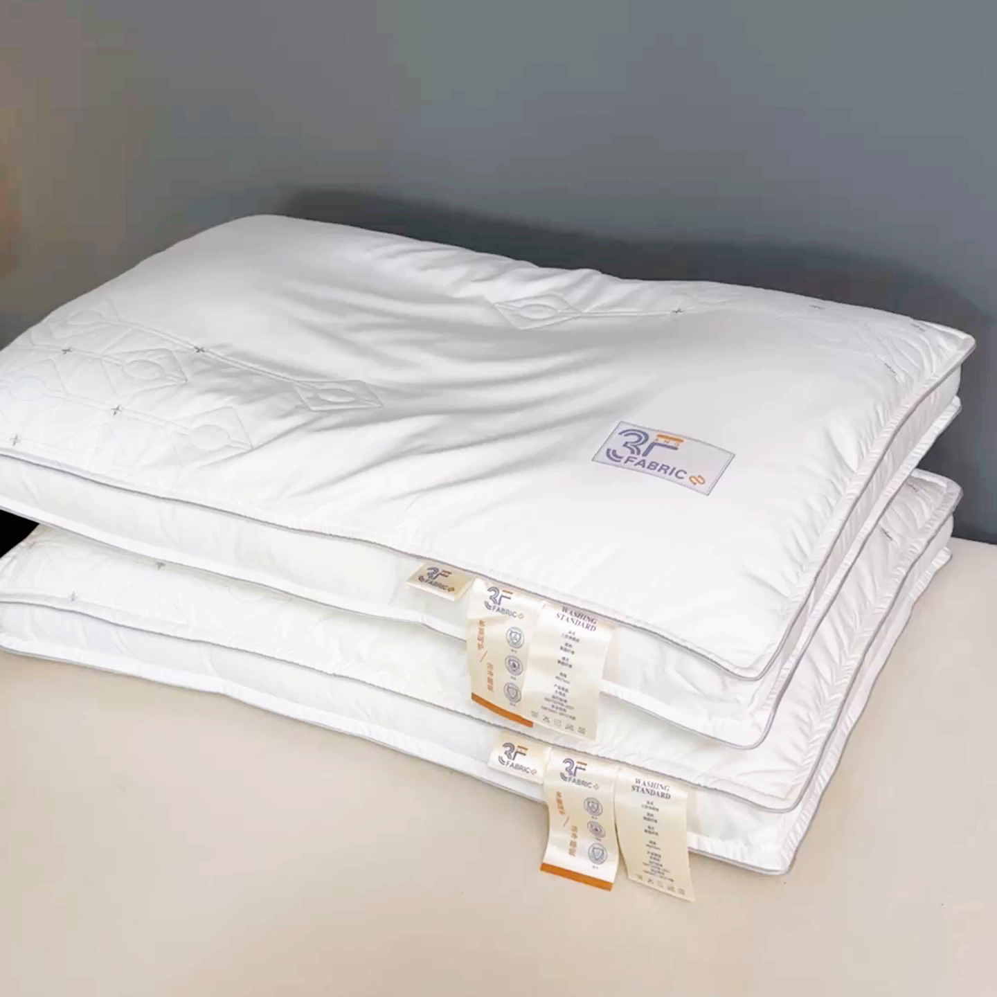 91家纺网 家纺一手货源 找家纺 麦肯锡 2025新款3F净眠枕 枕头枕芯 白色