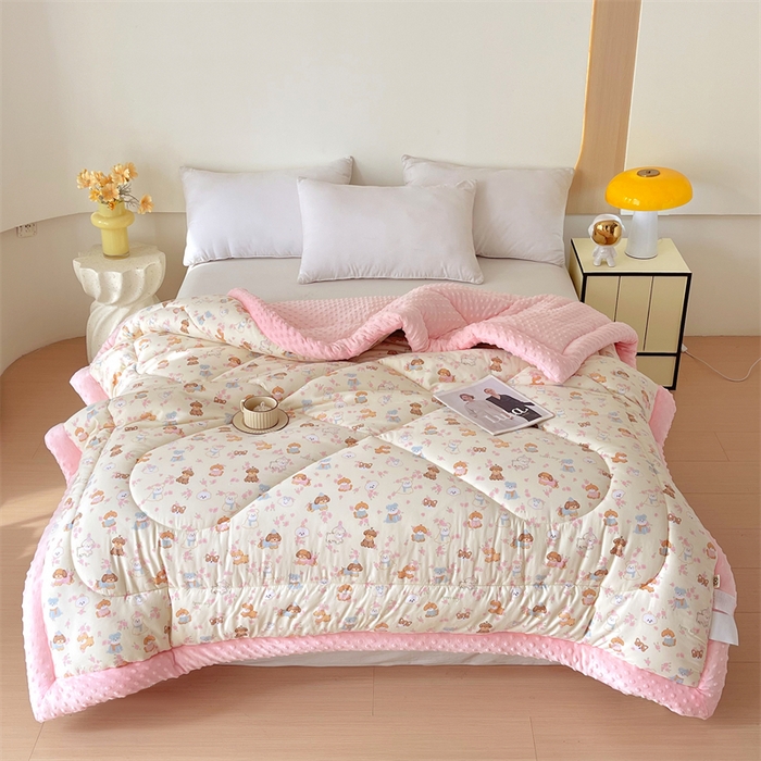 91家纺网 家纺一手货源 找家纺 云家 2025新款豆豆绒被子被芯夏凉被空调被四季被 西高地