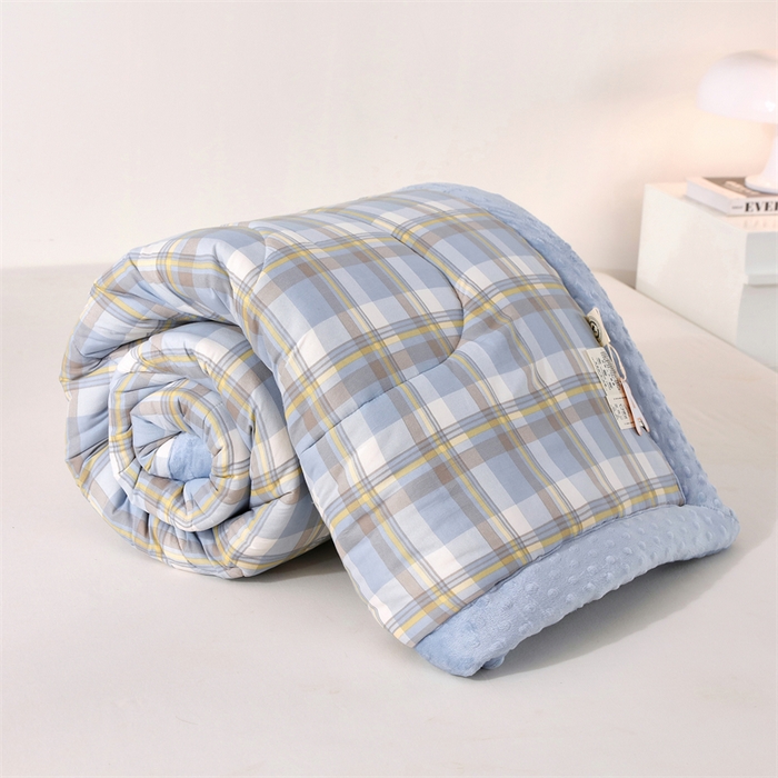 91家纺网 家纺一手货源 找家纺 云家 2025新款豆豆绒被子被芯夏凉被空调被四季被 简兮兰