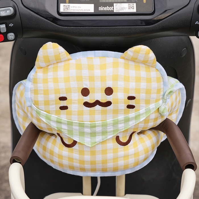 91家纺网 家纺一手货源 找家纺 仟亿莱 2025新款方巾格子喵儿童防撞垫 组合图仅供展示不可下单