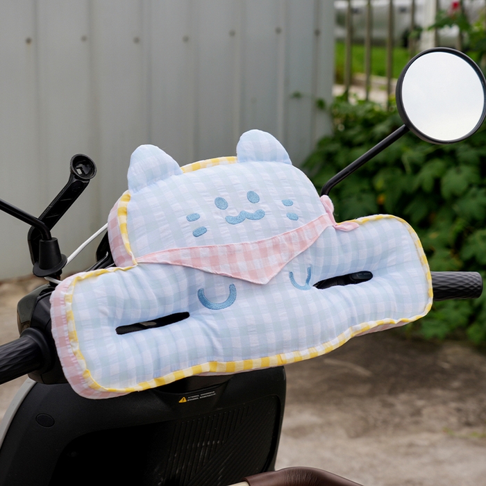 91家纺网 家纺一手货源 找家纺 （总）仟亿莱 2025新款方巾格子喵儿童防撞垫