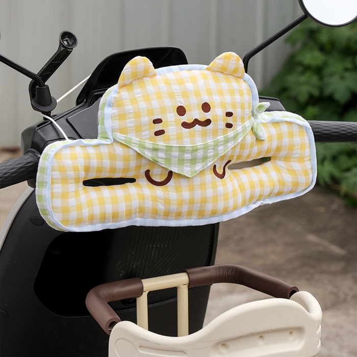 91家纺网 家纺一手货源 找家纺 （总）仟亿莱 2025新款方巾格子喵儿童防撞垫