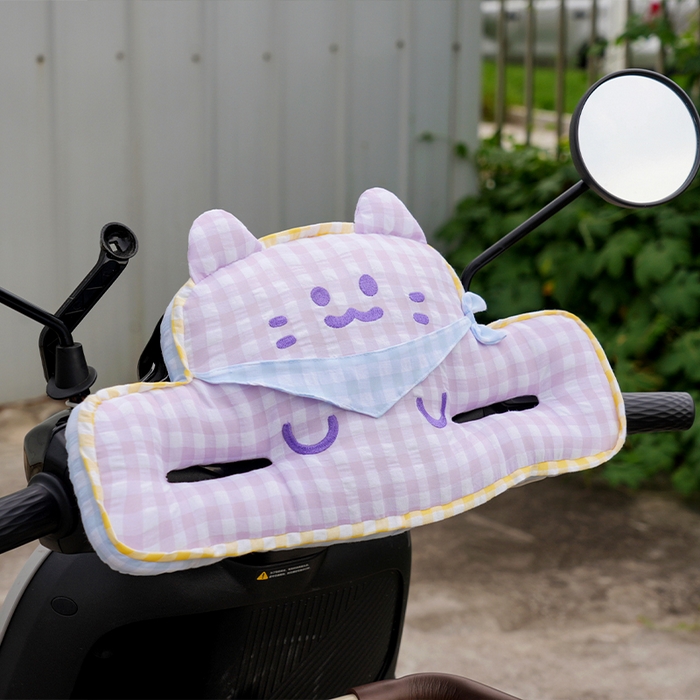 91家纺网 家纺一手货源 找家纺 （总）仟亿莱 2025新款方巾格子喵儿童防撞垫