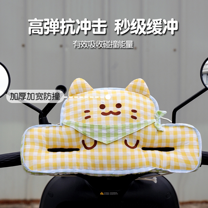 91家纺网 家纺一手货源 找家纺 （总）仟亿莱 2025新款方巾格子喵儿童防撞垫